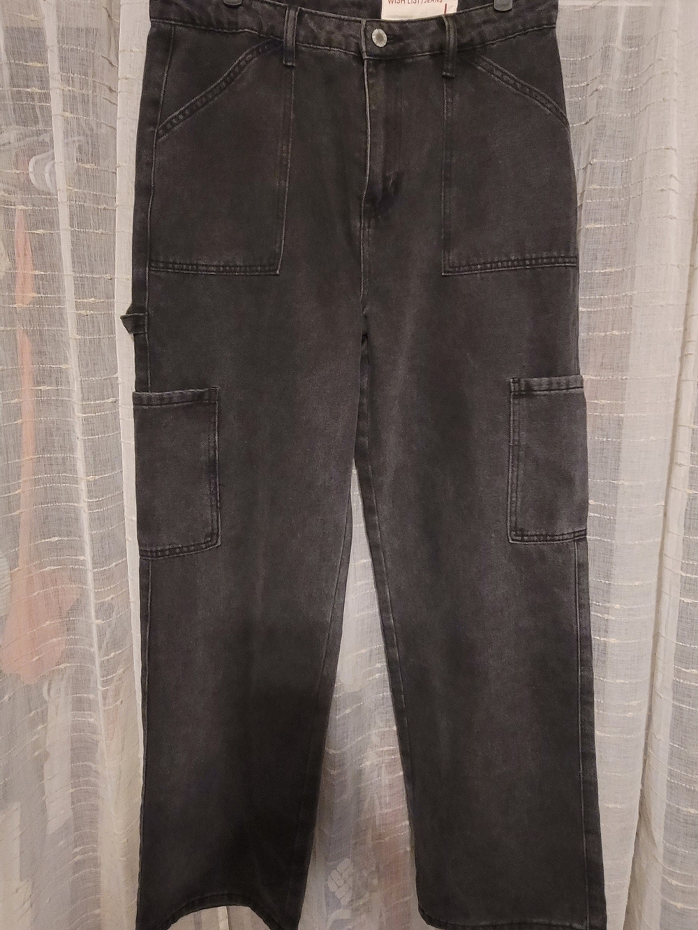 Wishlist Straight-Leg Jeans in Washed Black
